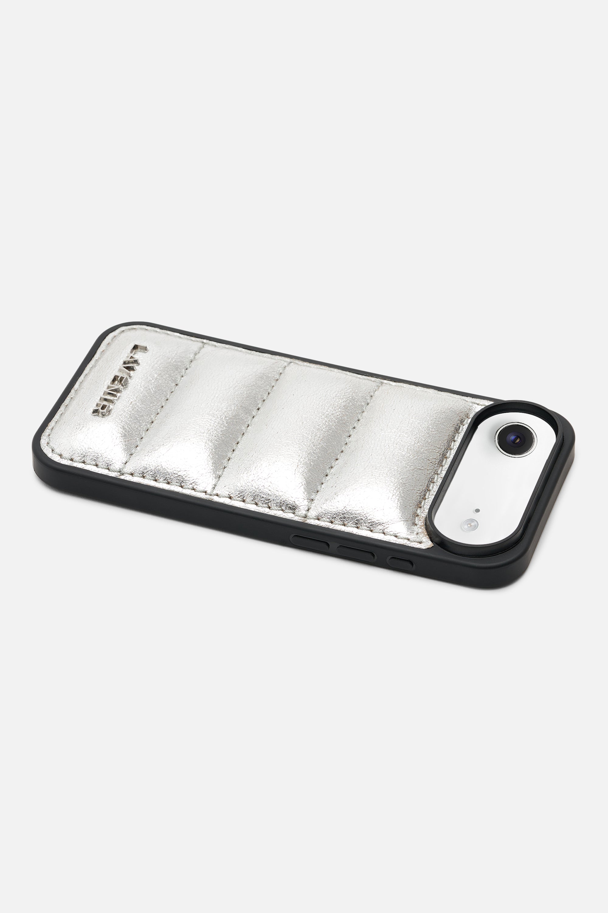 Iphone Case - Quilted Metallic - Silver
