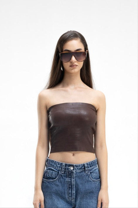 Noir Skin Top - Brown