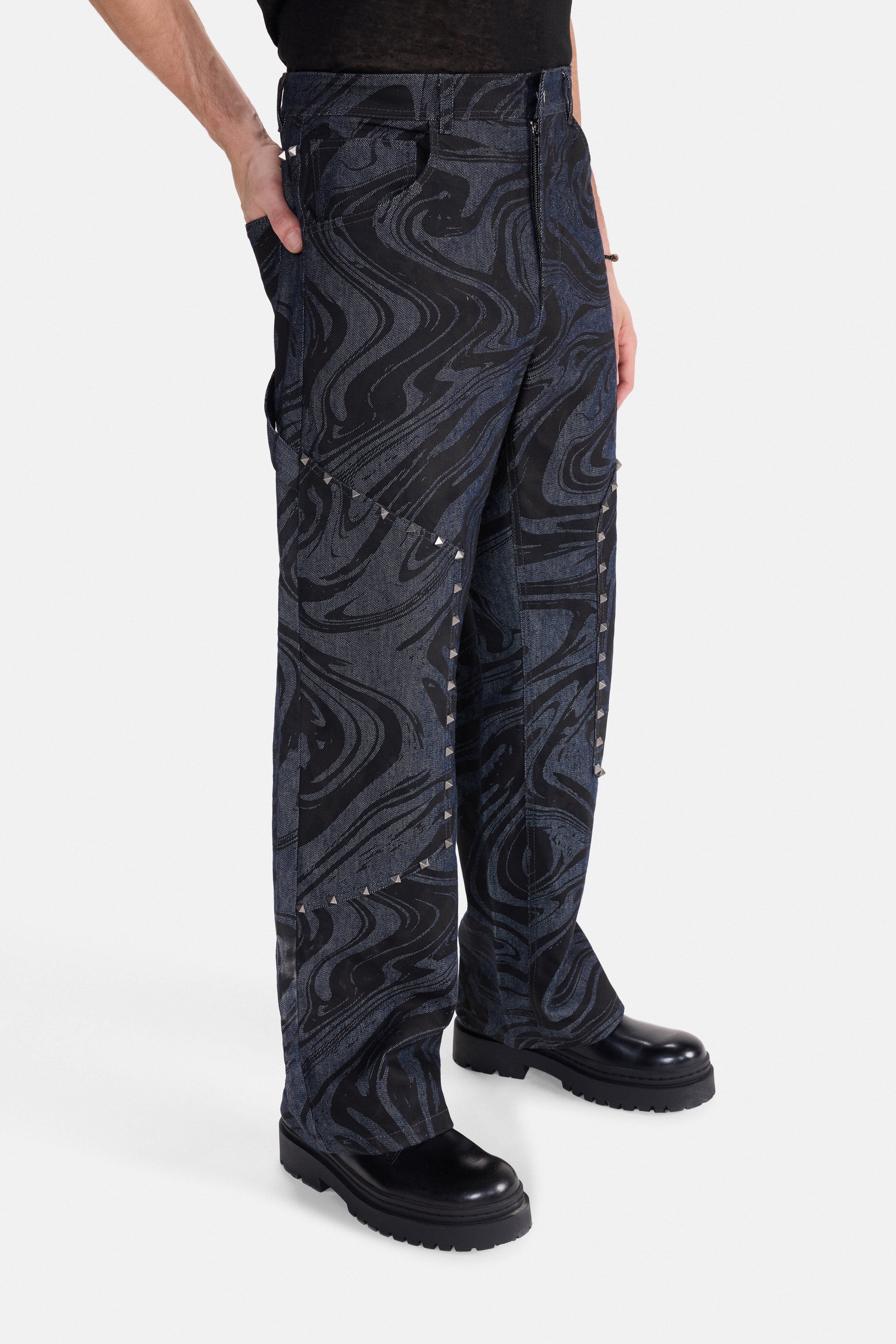 CHAOS THEORY – Swirl Print Pants