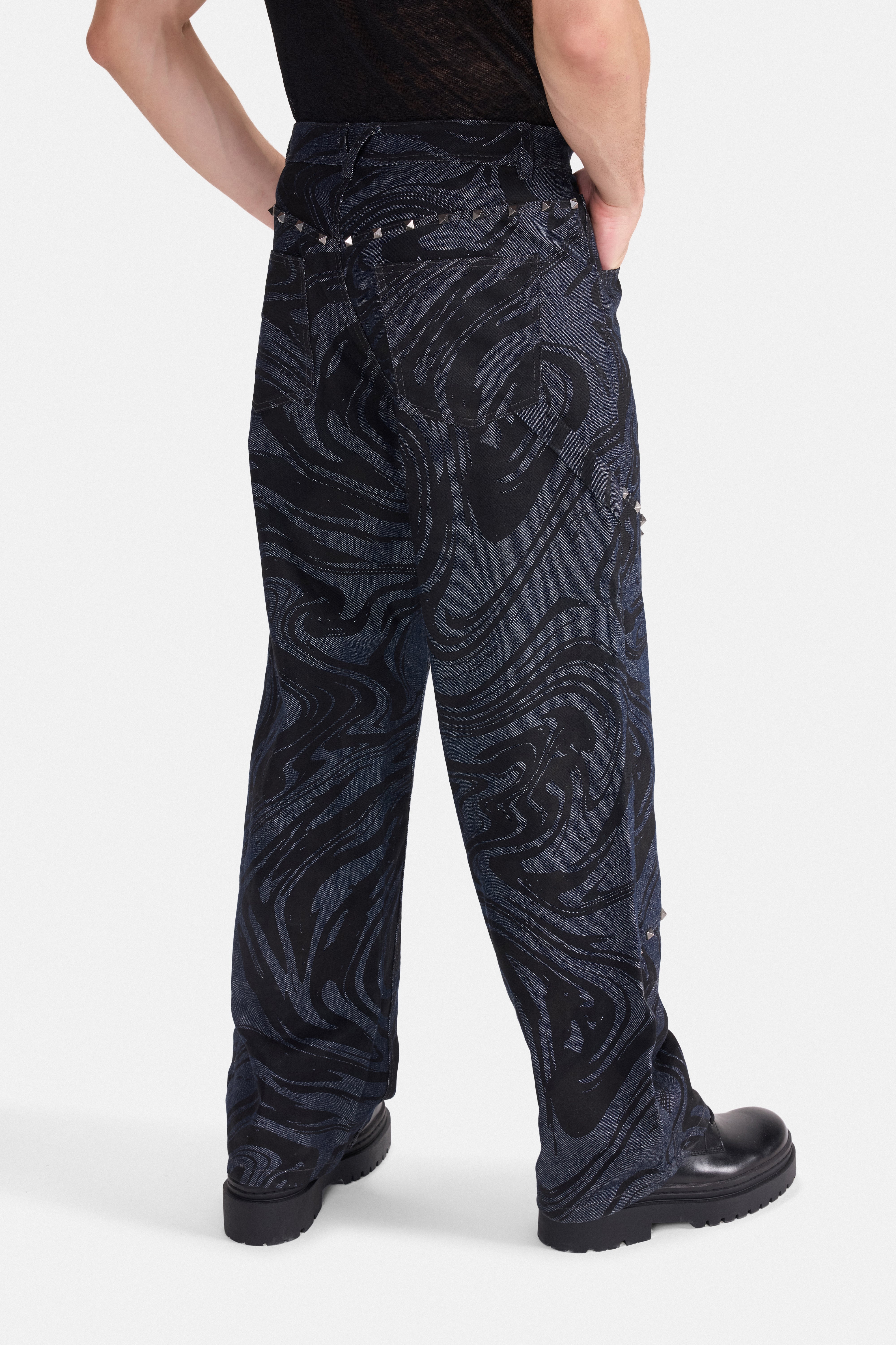 CHAOS THEORY – Swirl Print Pants