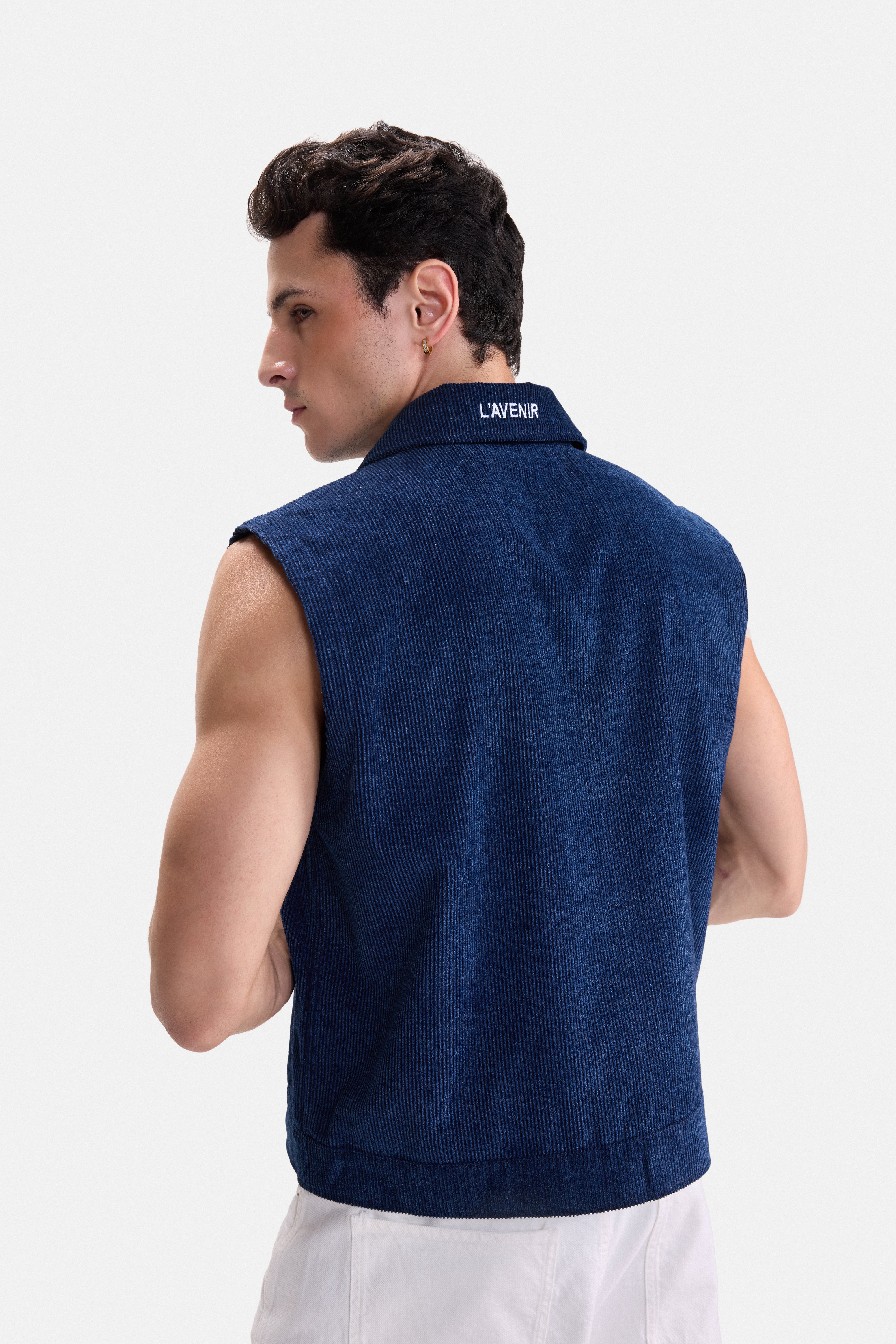 TWO FACED – BLOCKED CORDUROY GILET