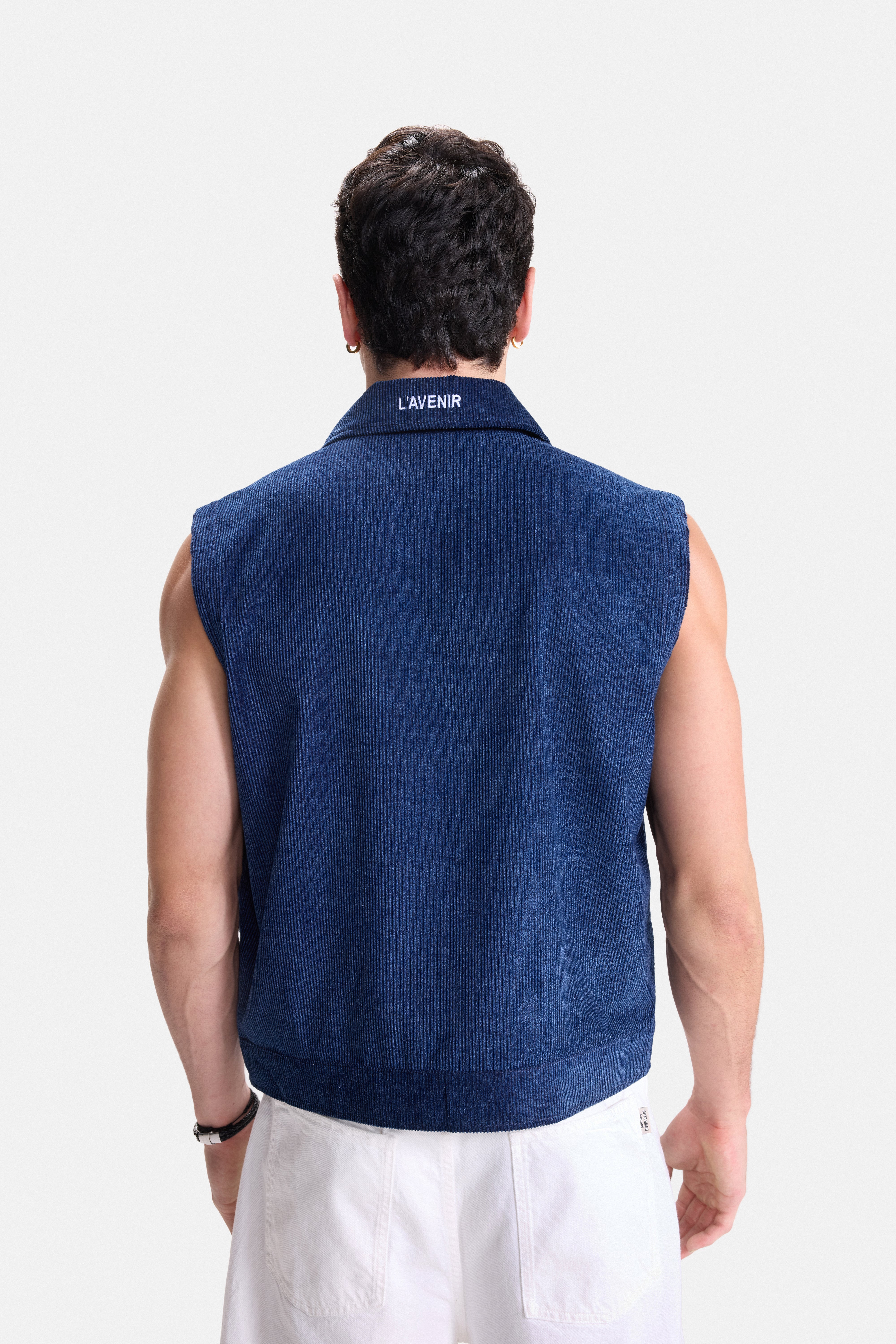 TWO FACED – BLOCKED CORDUROY GILET