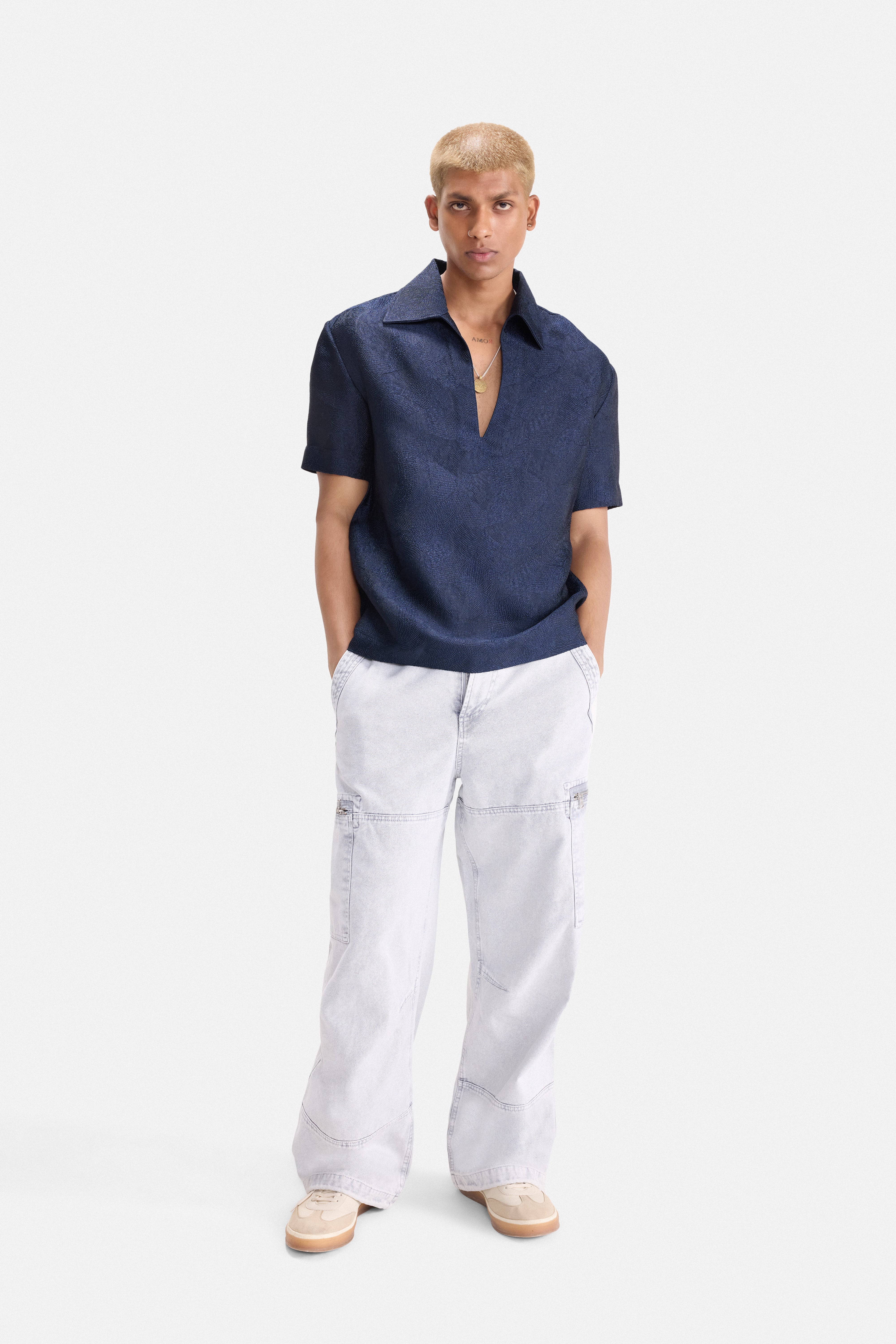 AZURE– Textured Resort Shirt