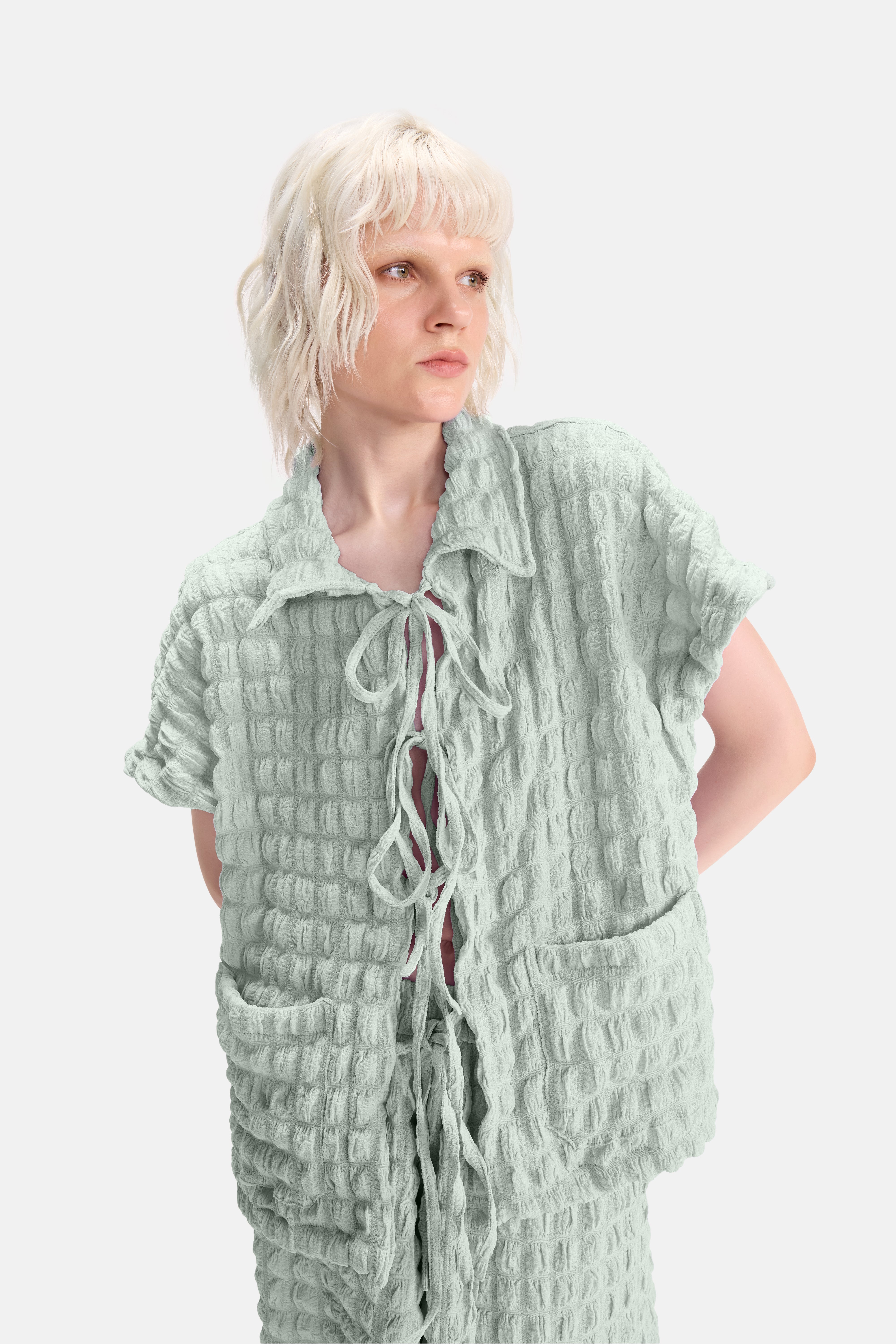 SOFT CHAOS - SAGE WAFFLE CO-ORD