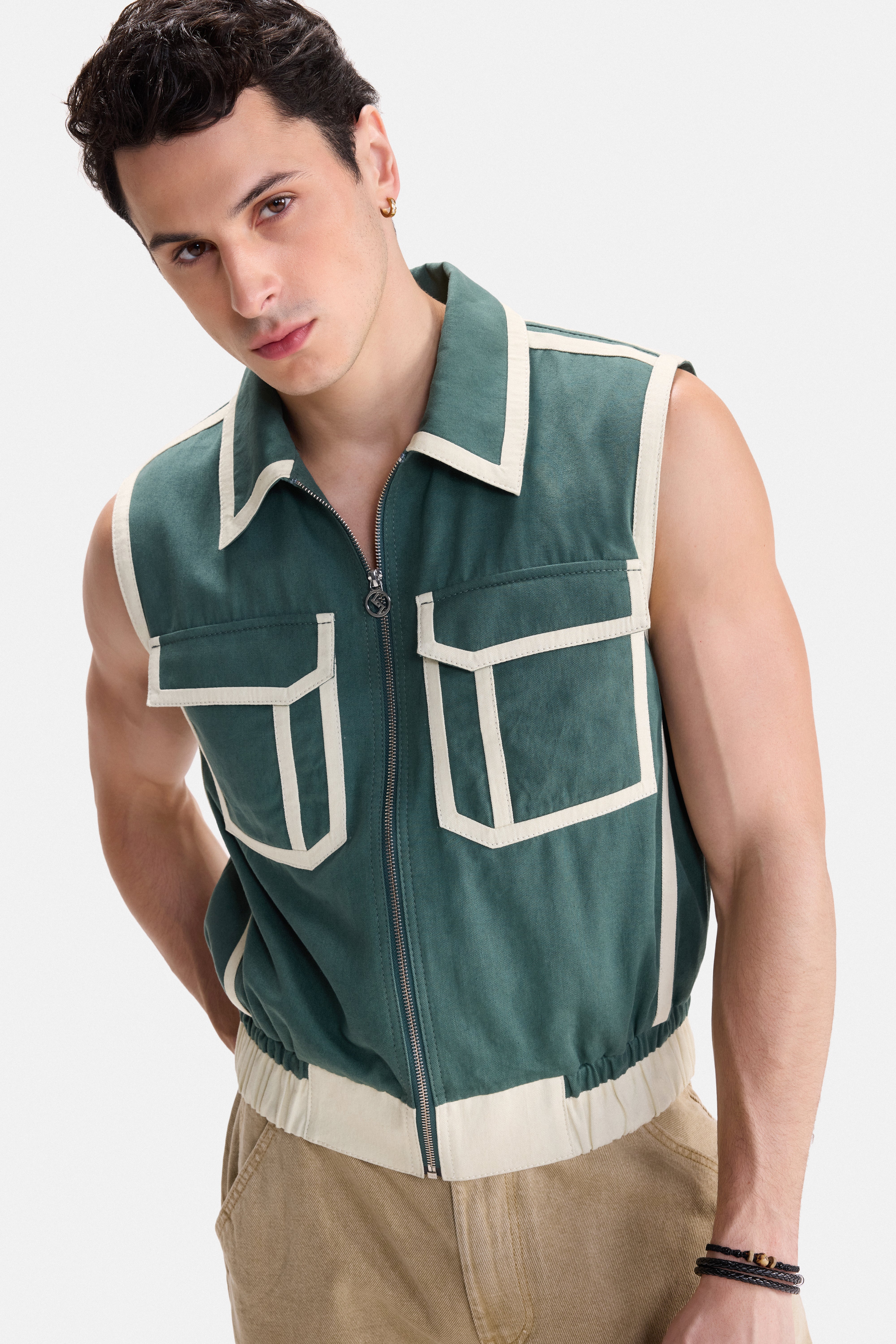 GREEN TRACE - EDGE BOUND UTILITY GILET