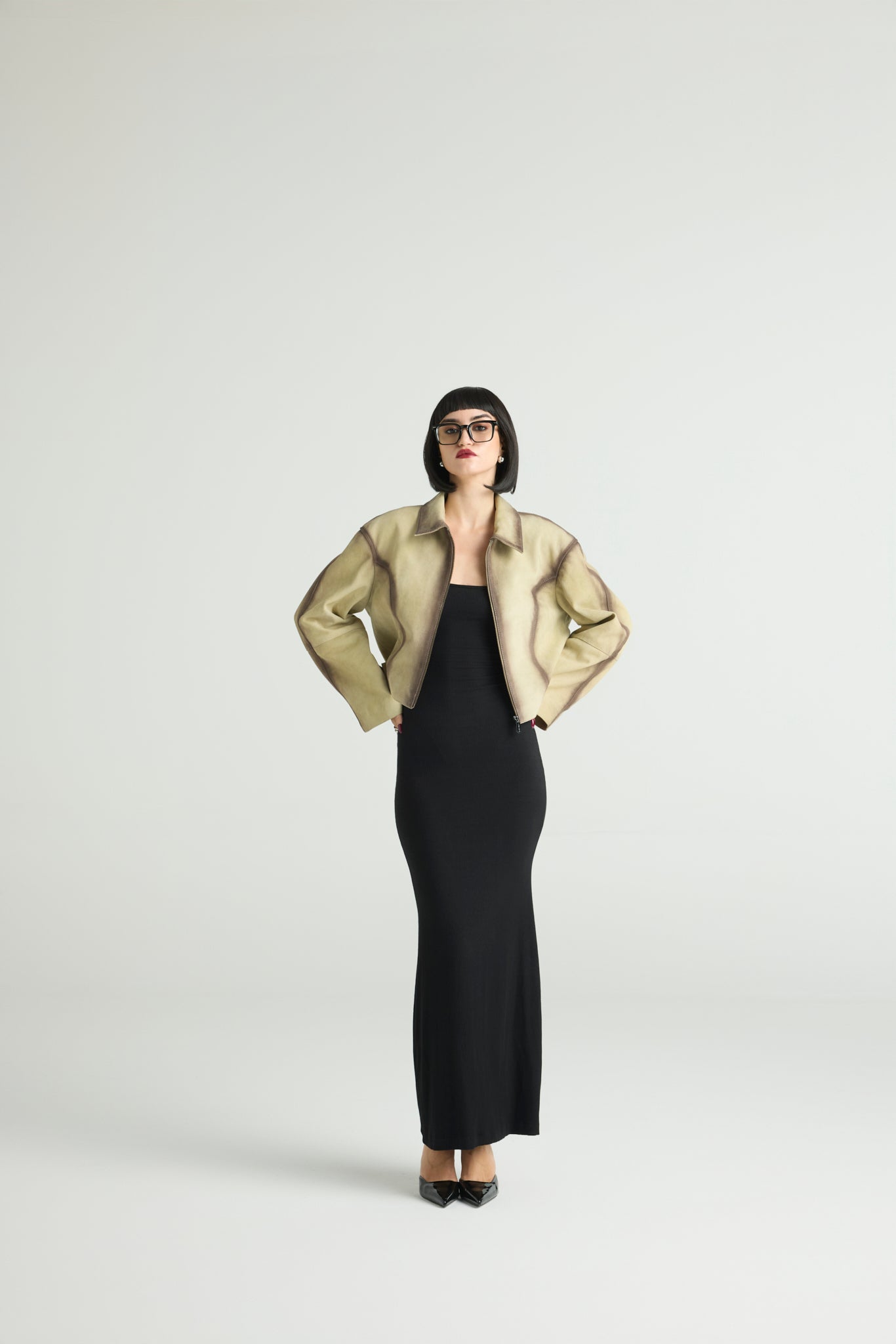 CONTOUR - SMOKED SUEDE POWER JACKET