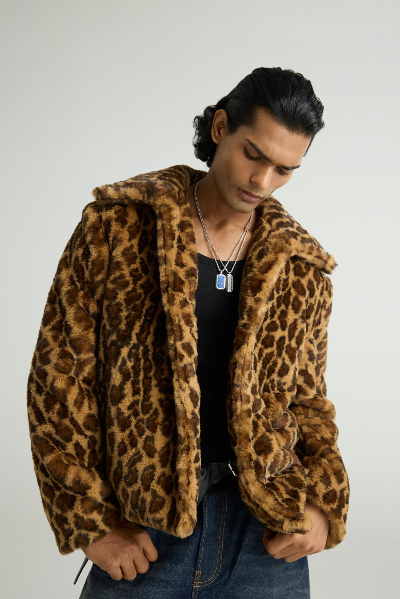 ジャケット・アウター FACETASM 21AW LEOPARD FAUX FUR PEA COAT LEOPARDA - Faux Fur Jacket