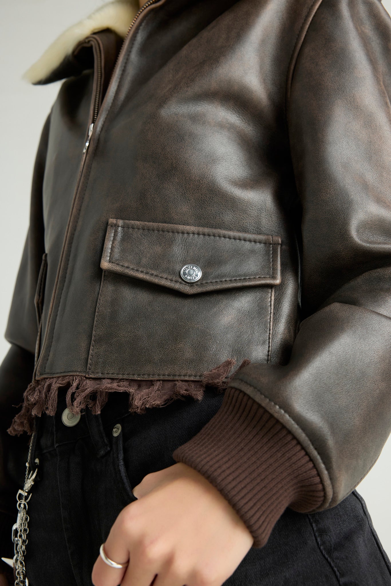 FERRERO – CROPPED AVIATOR JACKET