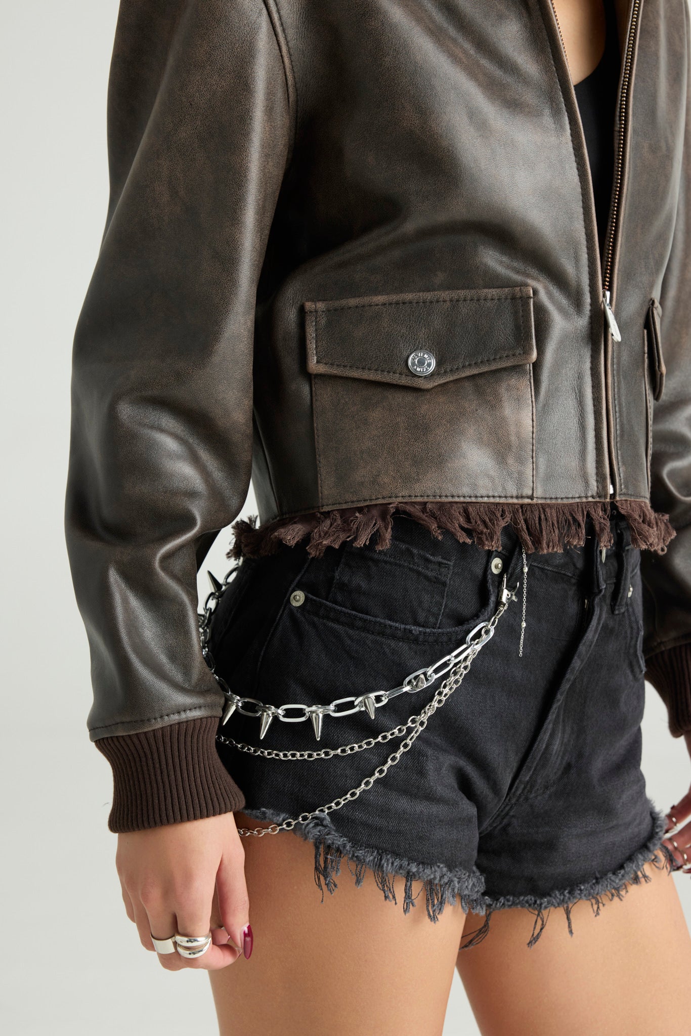 FERRERO – CROPPED AVIATOR JACKET