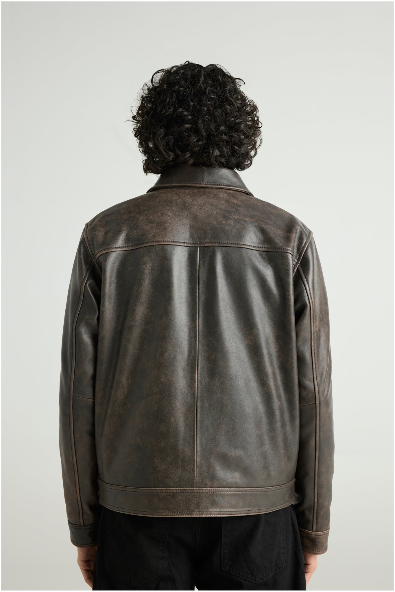 FORGE — Vintage Effect Leather Jacket