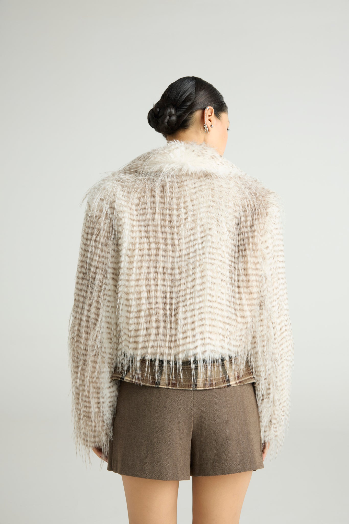 FERAL - Cropped Faux Fur Jacket