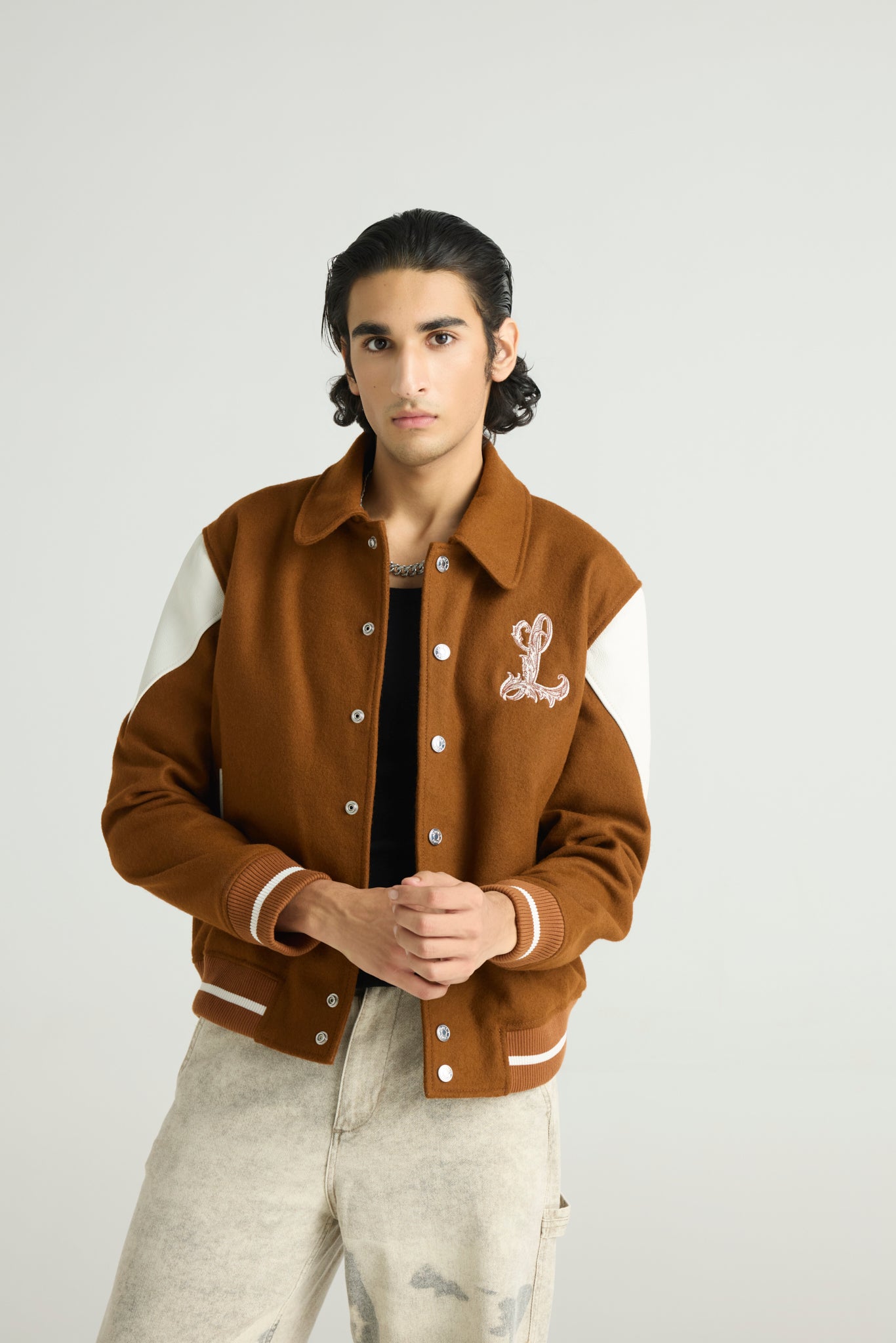 PHÉNIX - Wool & Leather Varsity Jacket (Heritage Revival Edition)