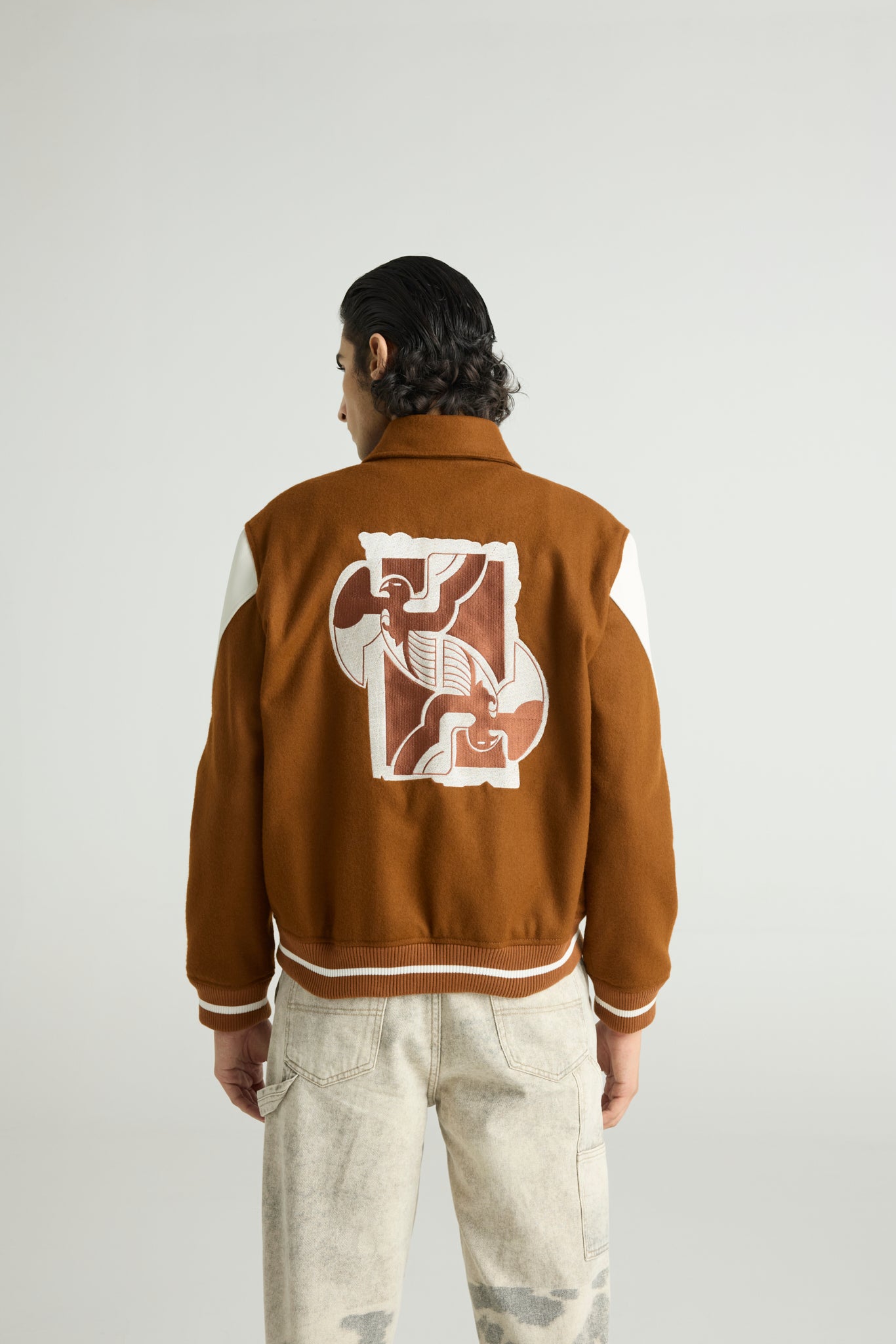PHÉNIX - Wool & Leather Varsity Jacket (Heritage Revival Edition)