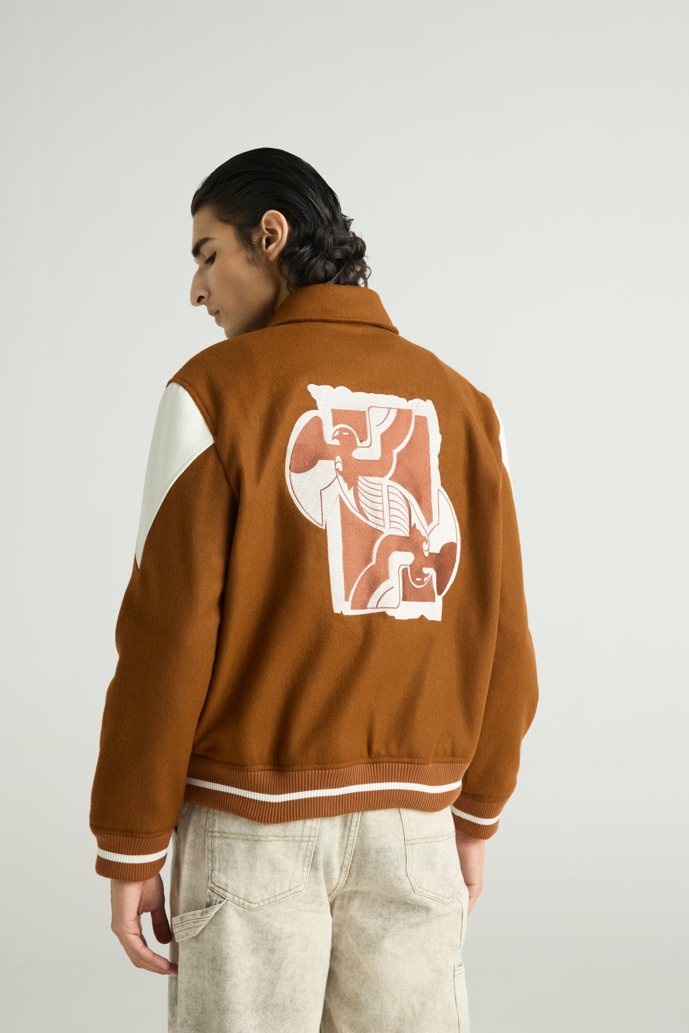 PHÉNIX - Wool & Leather Varsity Jacket (Heritage Revival Edition)