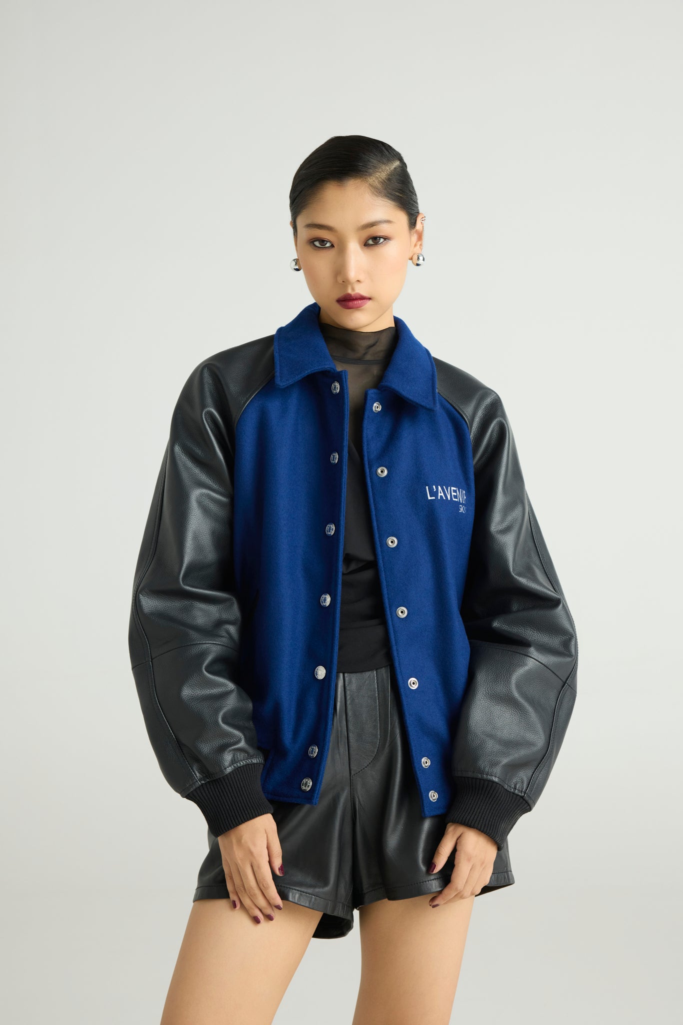 DRAGO - Wool & Leather Varsity Jacket (Dragon Edition)