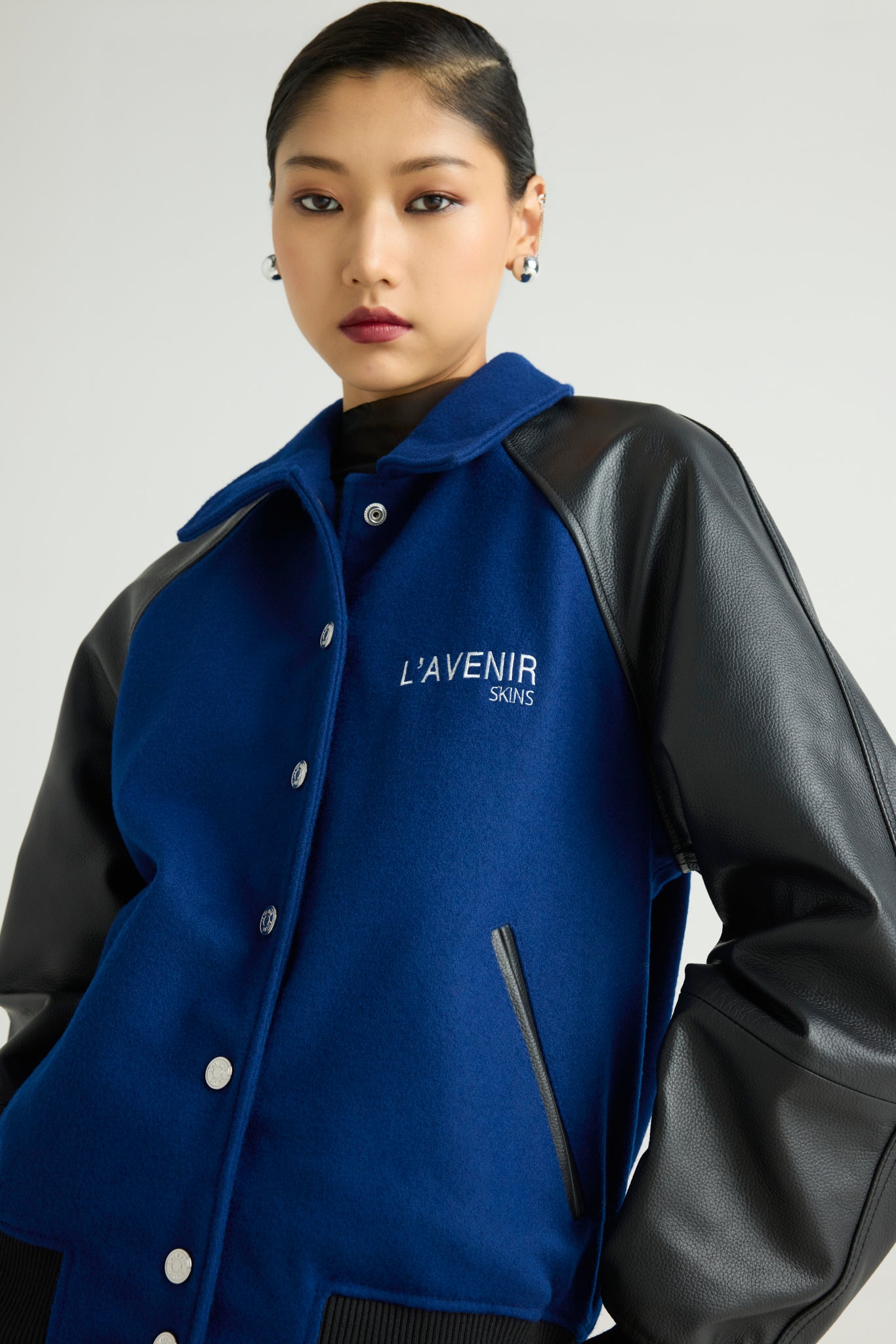 DRAGO - Wool & Leather Varsity Jacket (Dragon Edition)