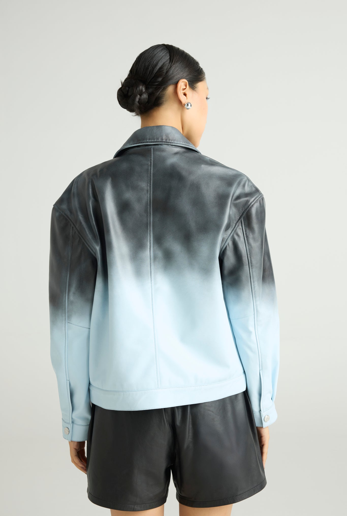 GLACIER - Ombre Leather Jacket