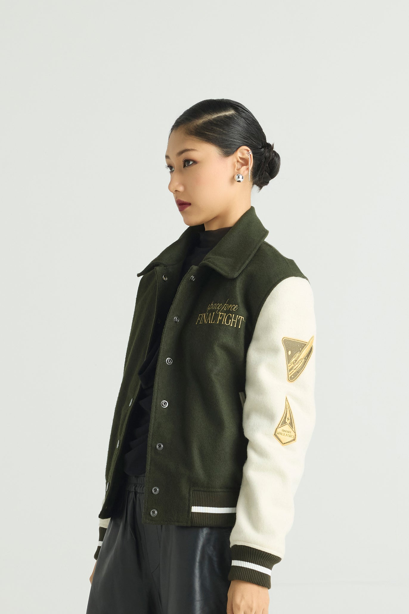 VOLAR - Wool Varsity Jacket (Military Hybrid Edition)