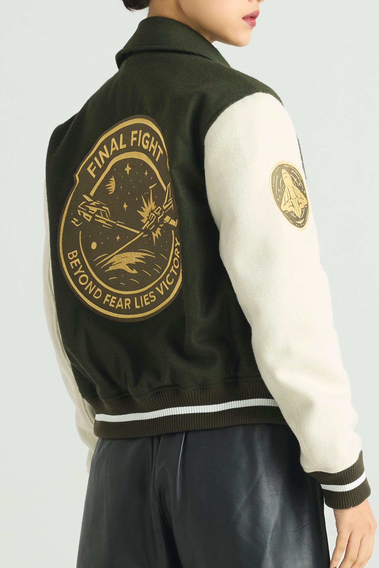 VOLAR - Wool Varsity Jacket (Military Hybrid Edition)