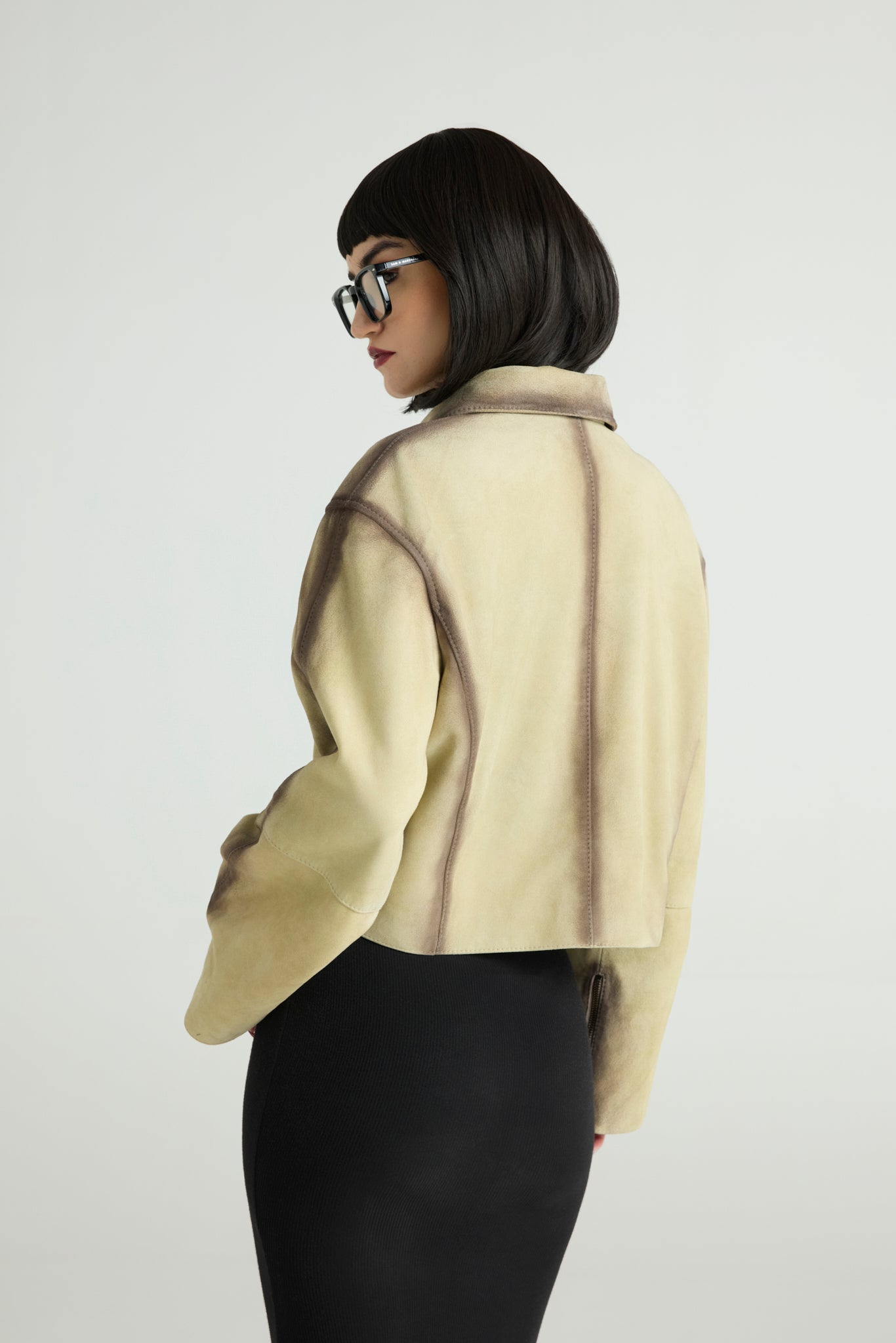 CONTOUR - SMOKED SUEDE POWER JACKET