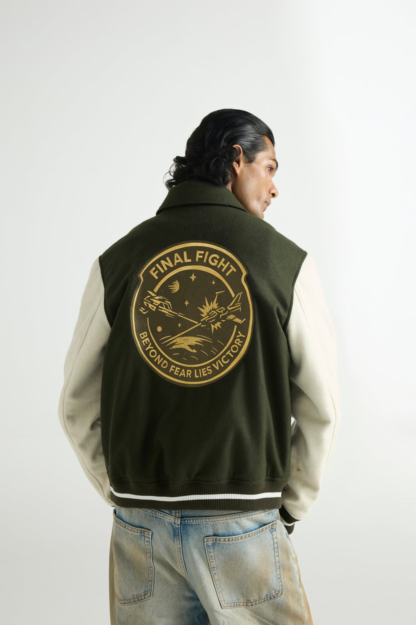 VOLAR - Wool Varsity Jacket (Military Hybrid Edition)