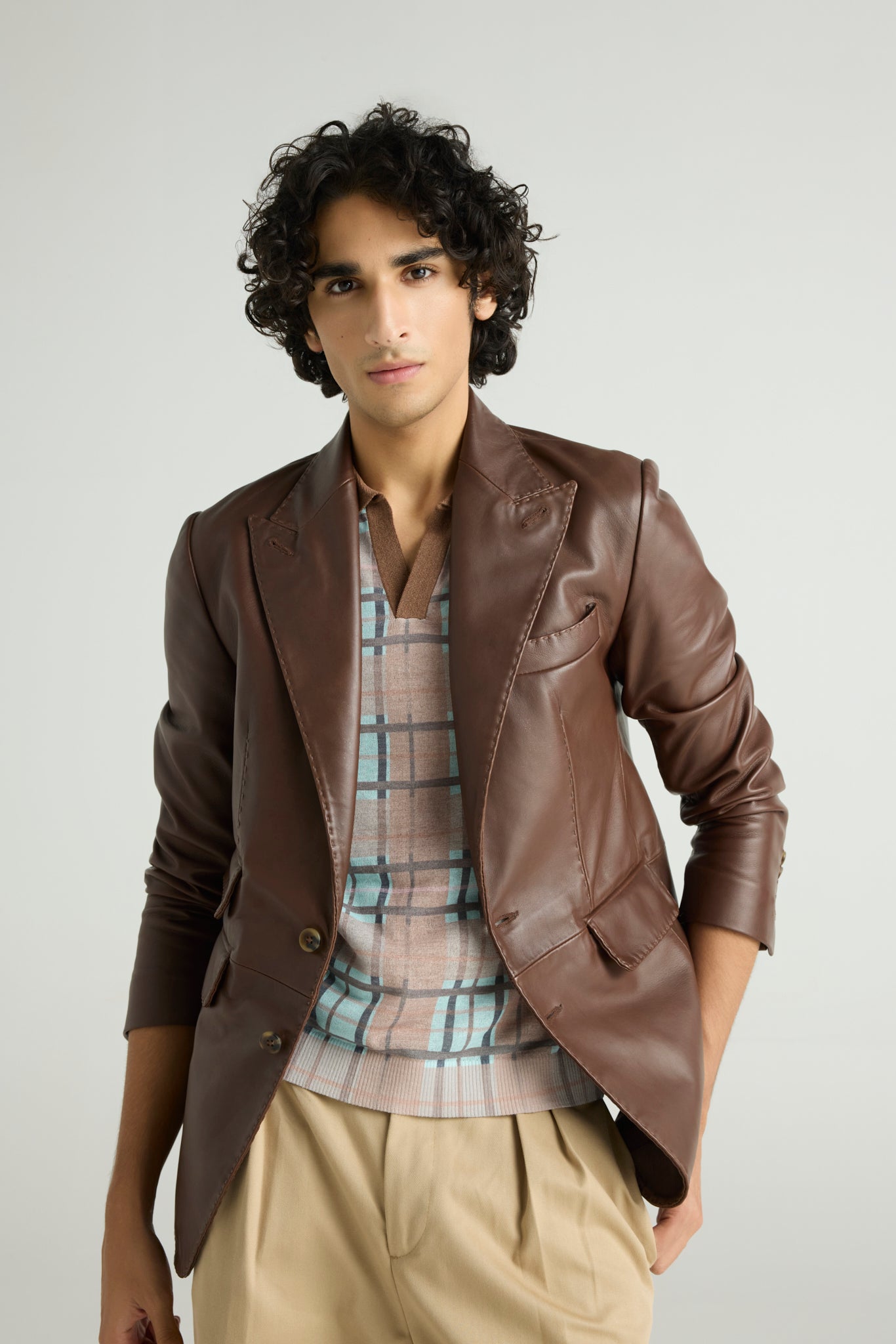 STITCH - Structured Leather Blazer