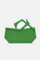 Abigail - Asymmetric Hand Bag - Lawn Green