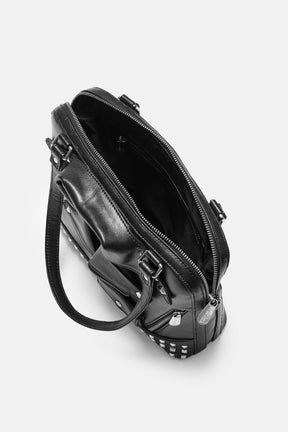 Maxine - Biker Jacket Hand Bag - Black
