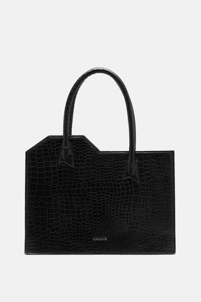 Wictoria - Tote Bag -Croco Black