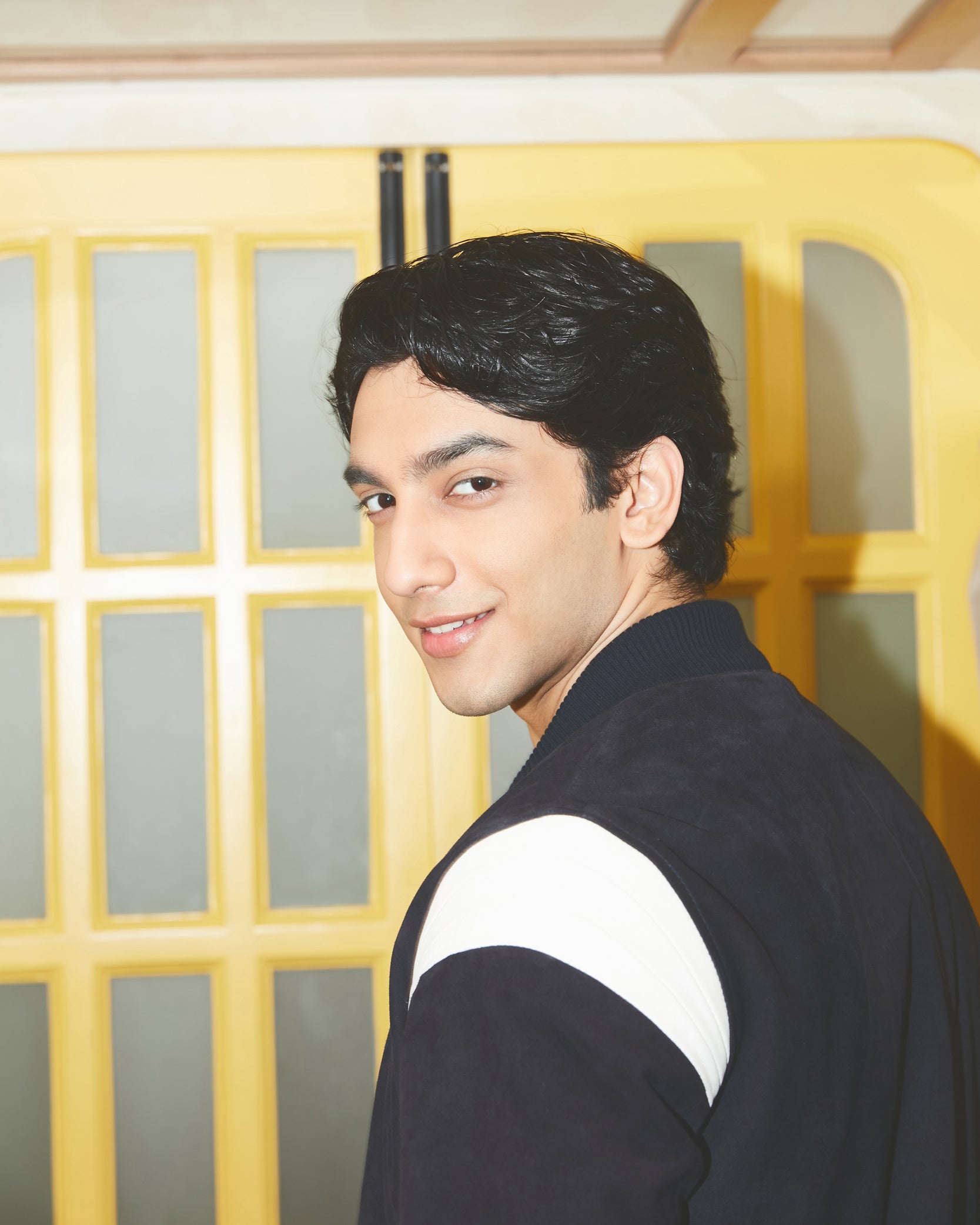 Ronan - Suede Leather Varsity - Black