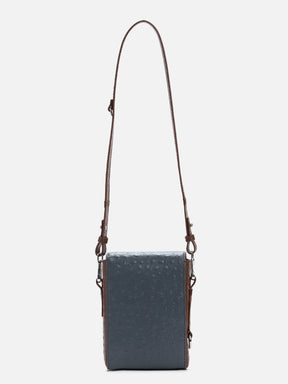 THE OVIS UNISEX CROSSBODY BAG - Grey & Brown