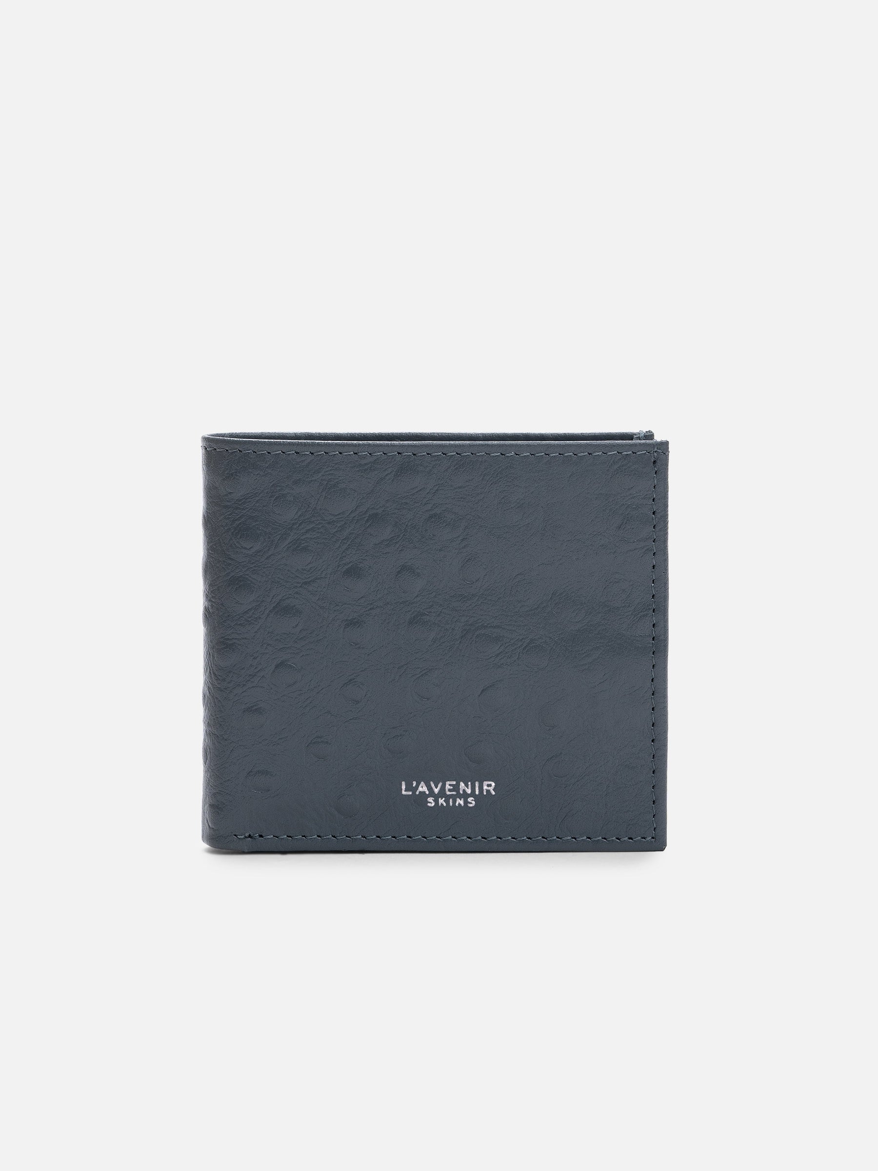 Men's Bifold Wallet - Grey & Brown
