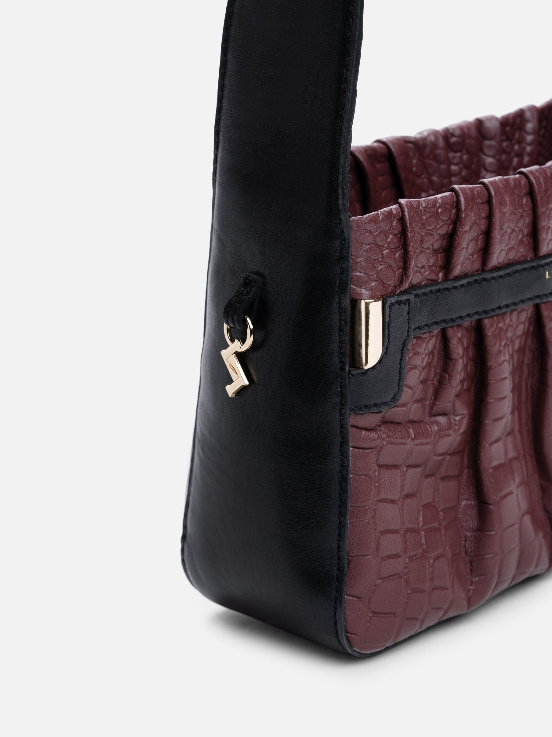 Bagatelle Shoulder Bag - Wine & Black