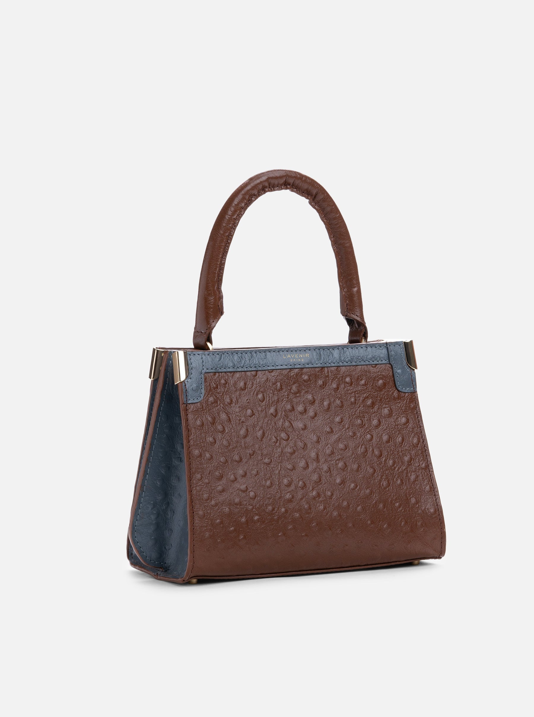 PHILIPPA HANDBAG - GREY & BROWN