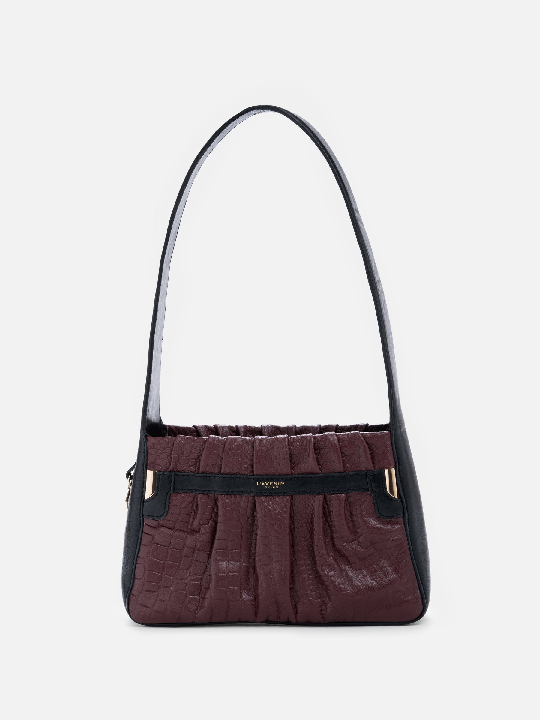 Bagatelle Shoulder Bag - Wine & Black