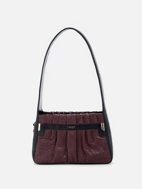 Bagatelle Shoulder Bag - Wine & Black