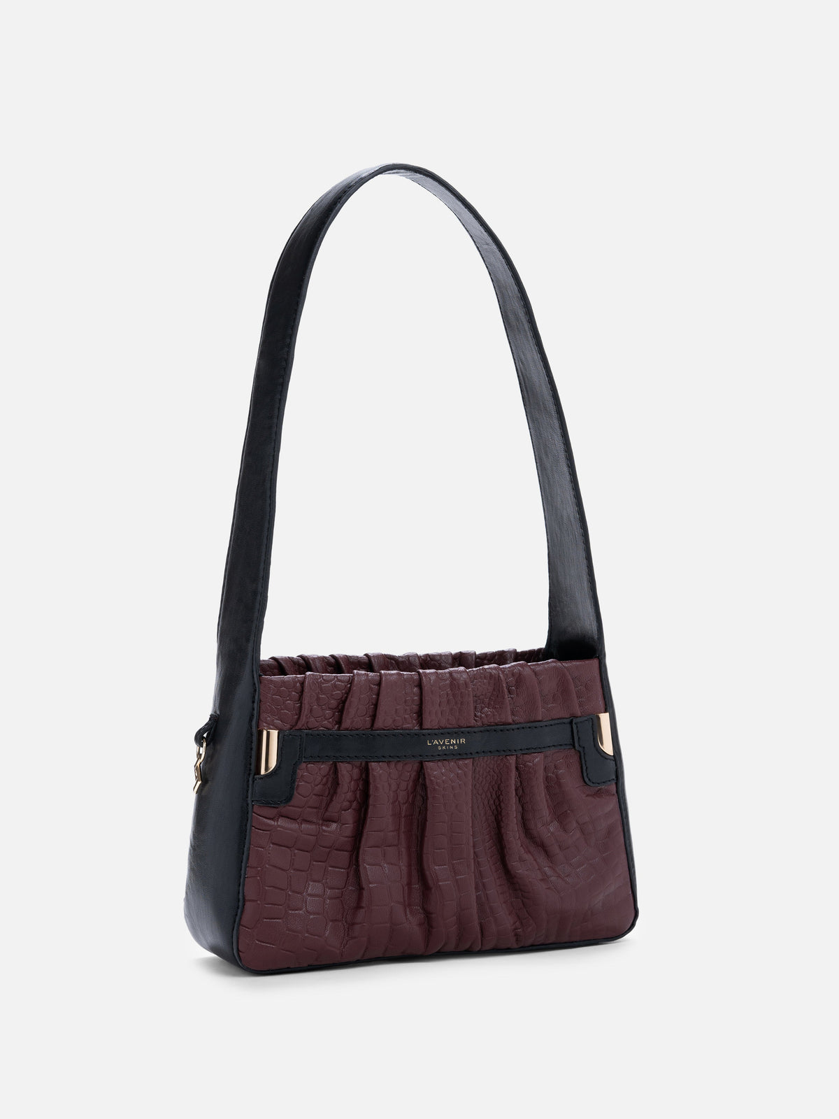 Bagatelle Shoulder Bag - Wine & Black