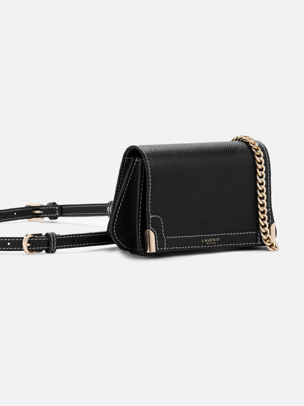 THE CHAIN DETAILED RENEE BELT BAG - BLACK