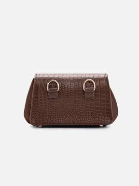 THE CHAIN DETAILED RENEE BELT BAG - BROWN