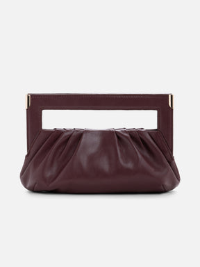 Doucette Clutch Bag - Wine