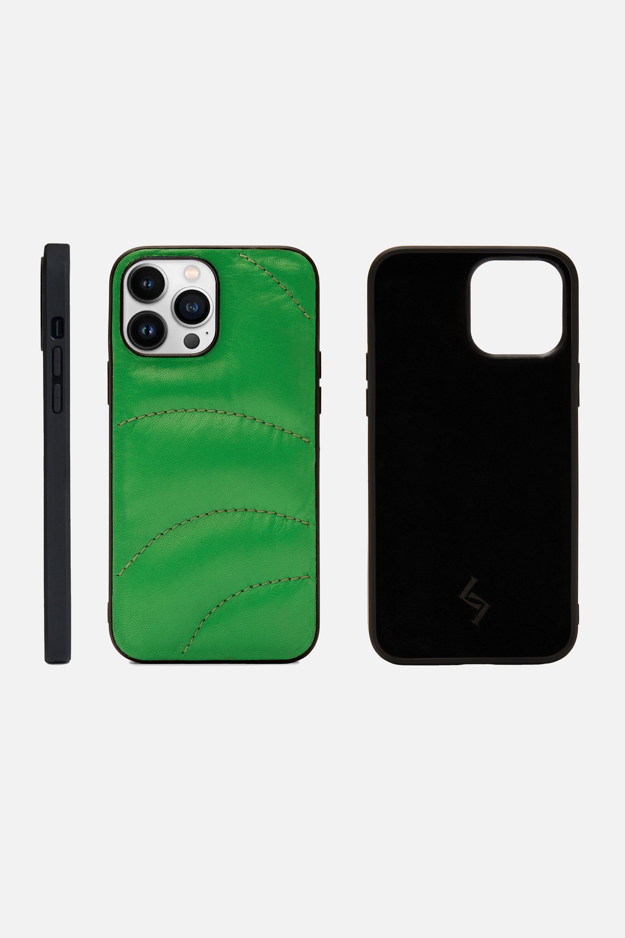 iPhone Case Quilted - Curvy Puffy - Lawn Green