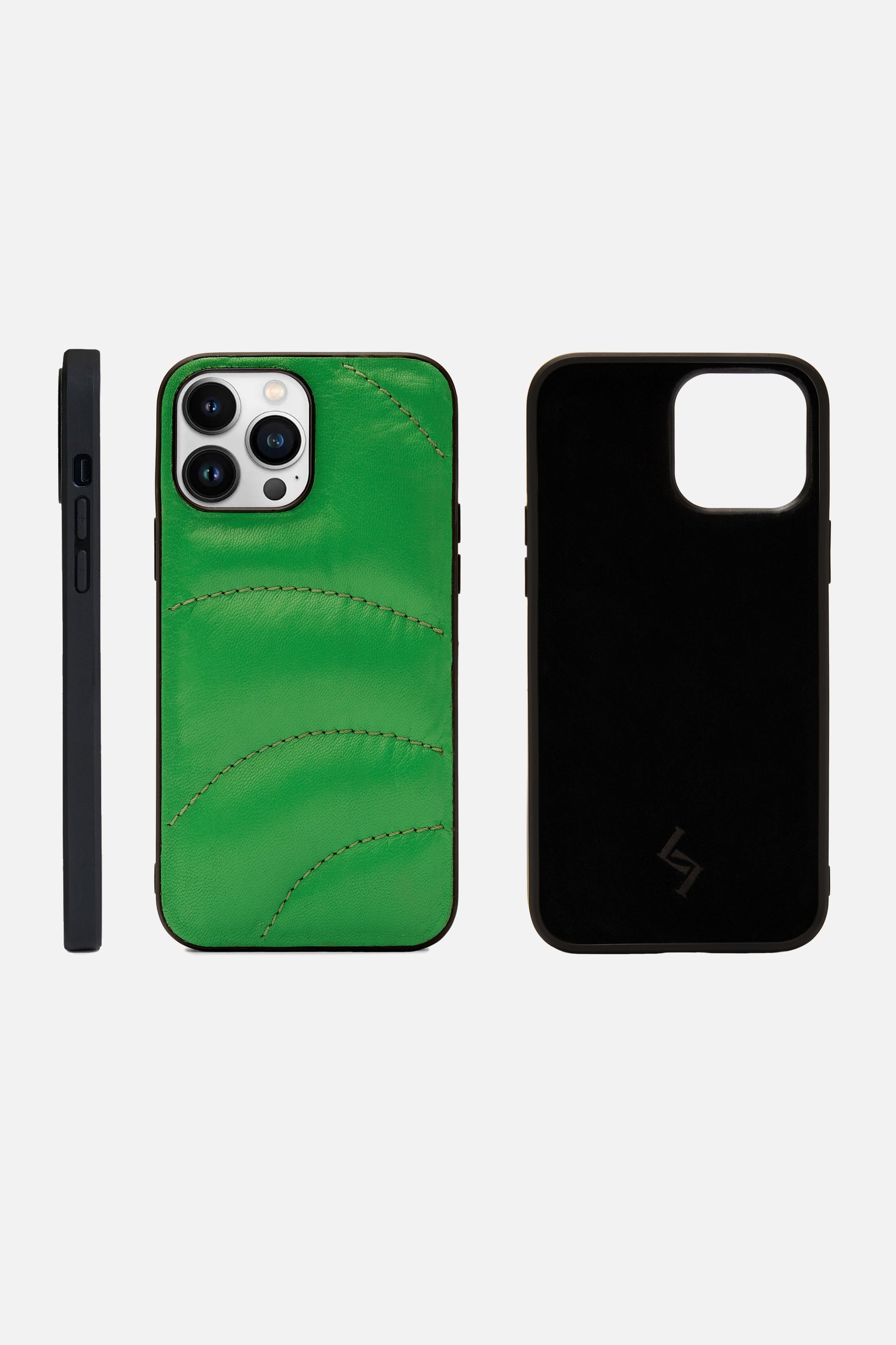 Iphone Case Quilted - Curvy Puffy - Lawn Green