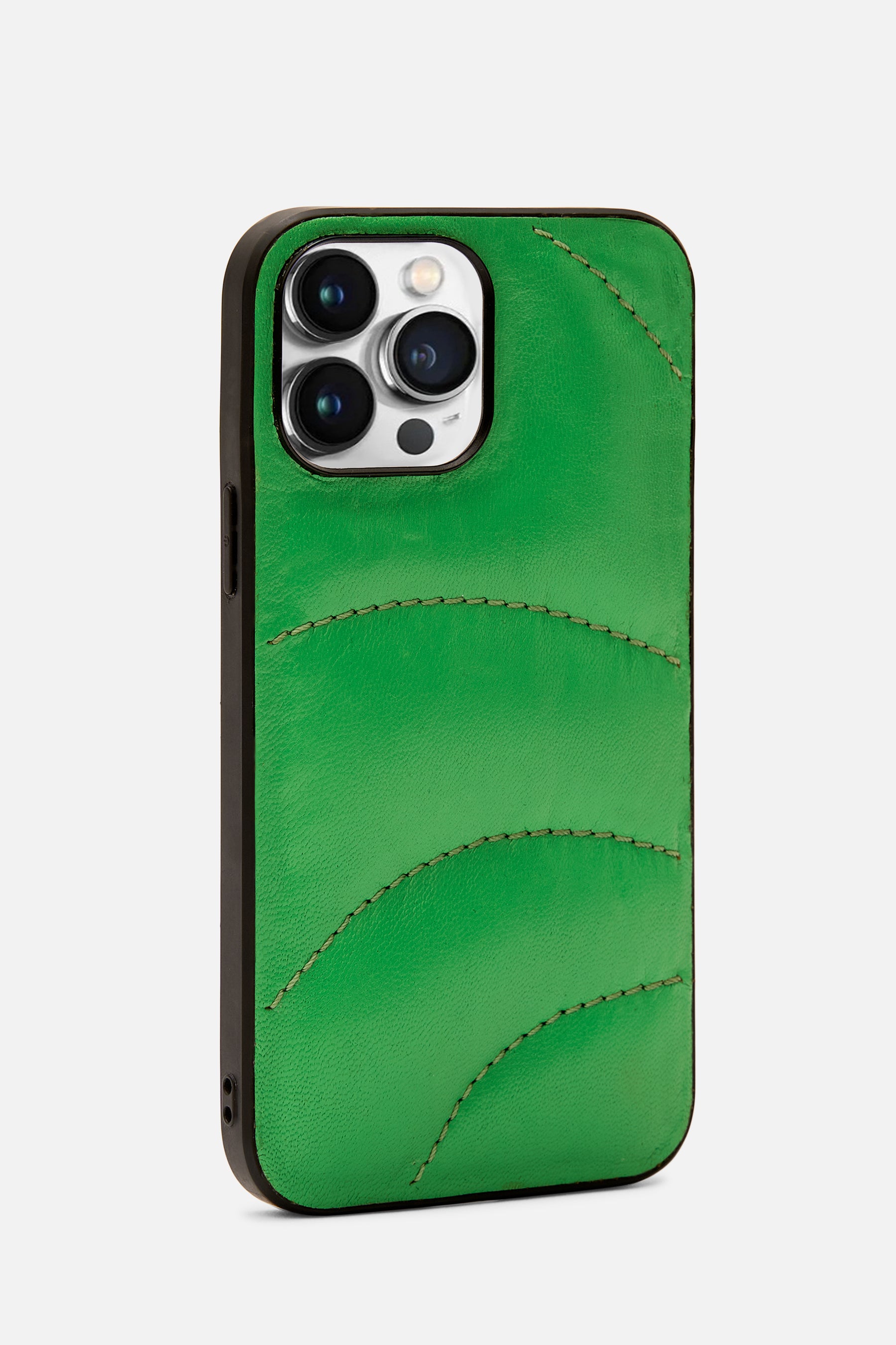 Iphone Case Quilted - Curvy Puffy - Lawn Green