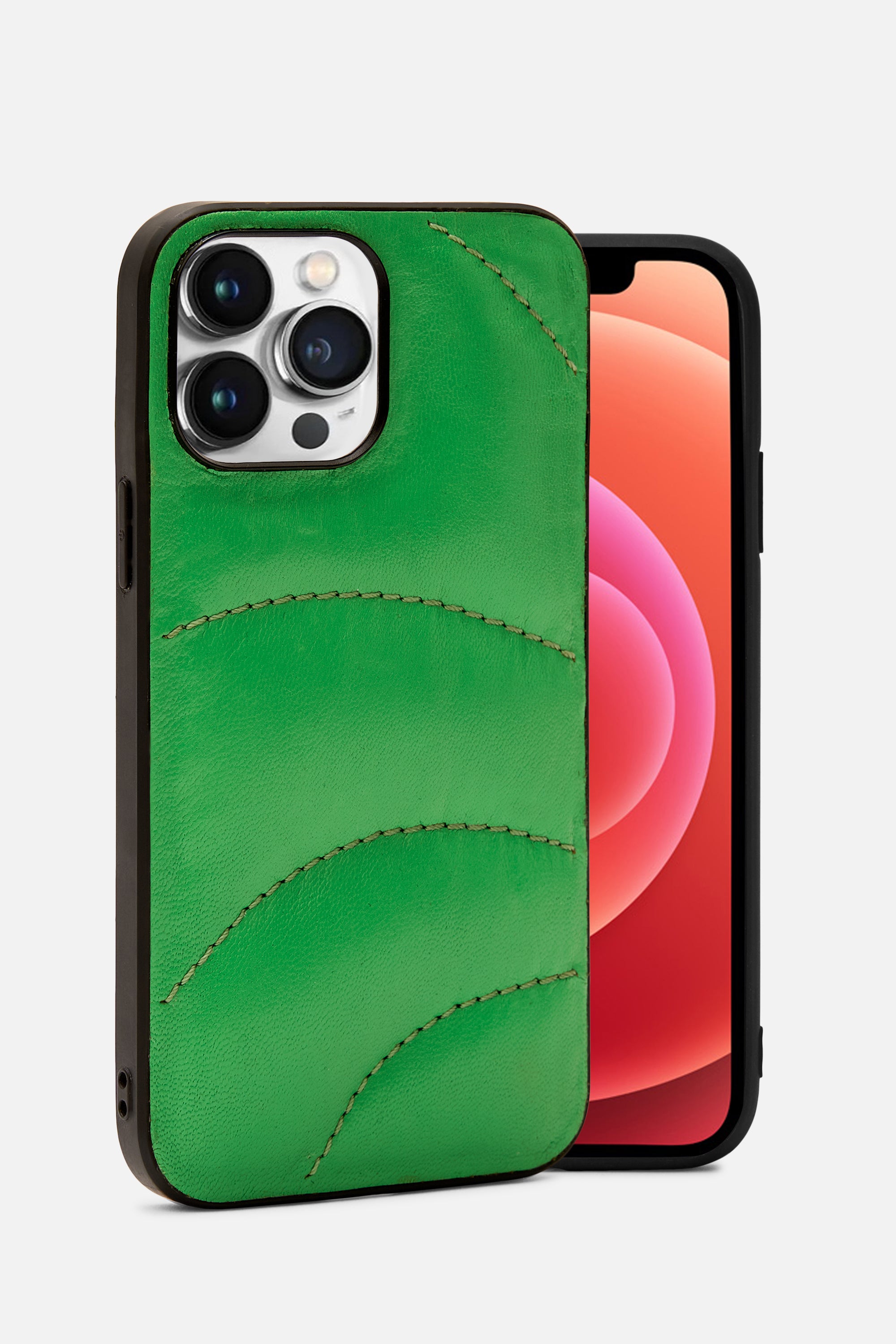 iPhone Case Quilted - Curvy Puffy - Lawn Green