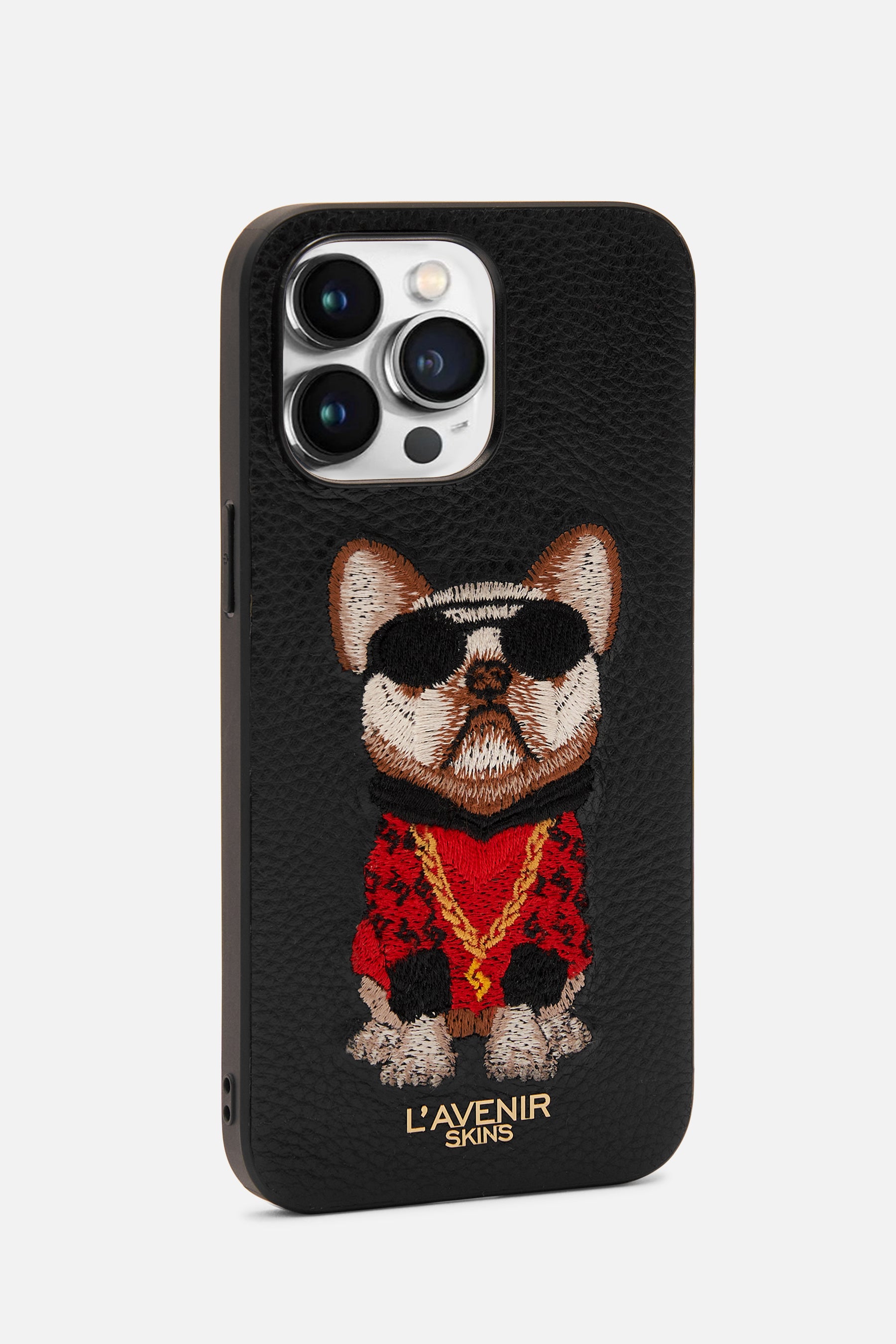 iPhone Case - Frenchie Bull Dog - Gangster Version - Black