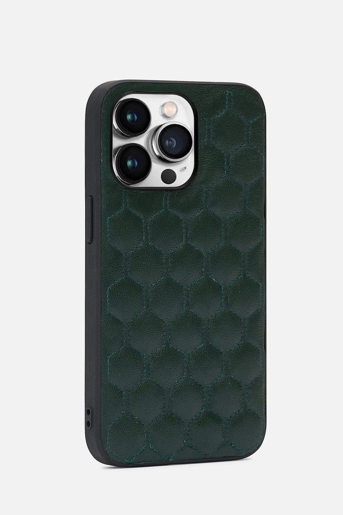 iPhone  Case - Honeycomb Quilting - Forest Green