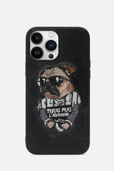 iPhone Case - Thug Pug Version- Black