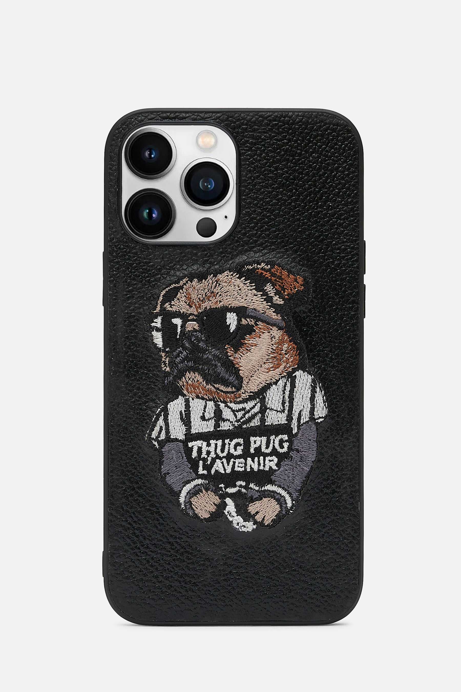 Iphone Case - Thug Pug Version- Black
