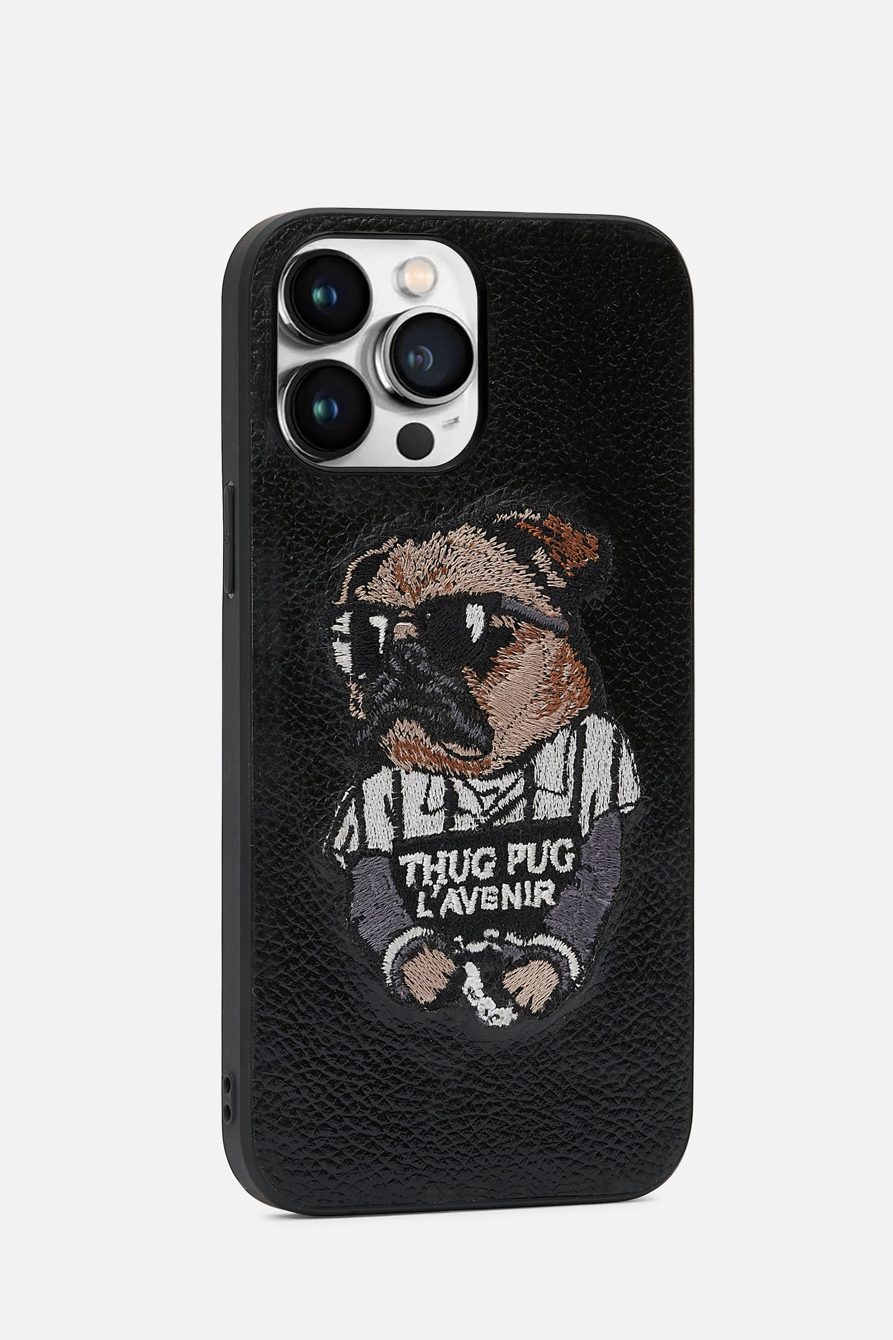 Iphone Case - Thug Pug Version- Black