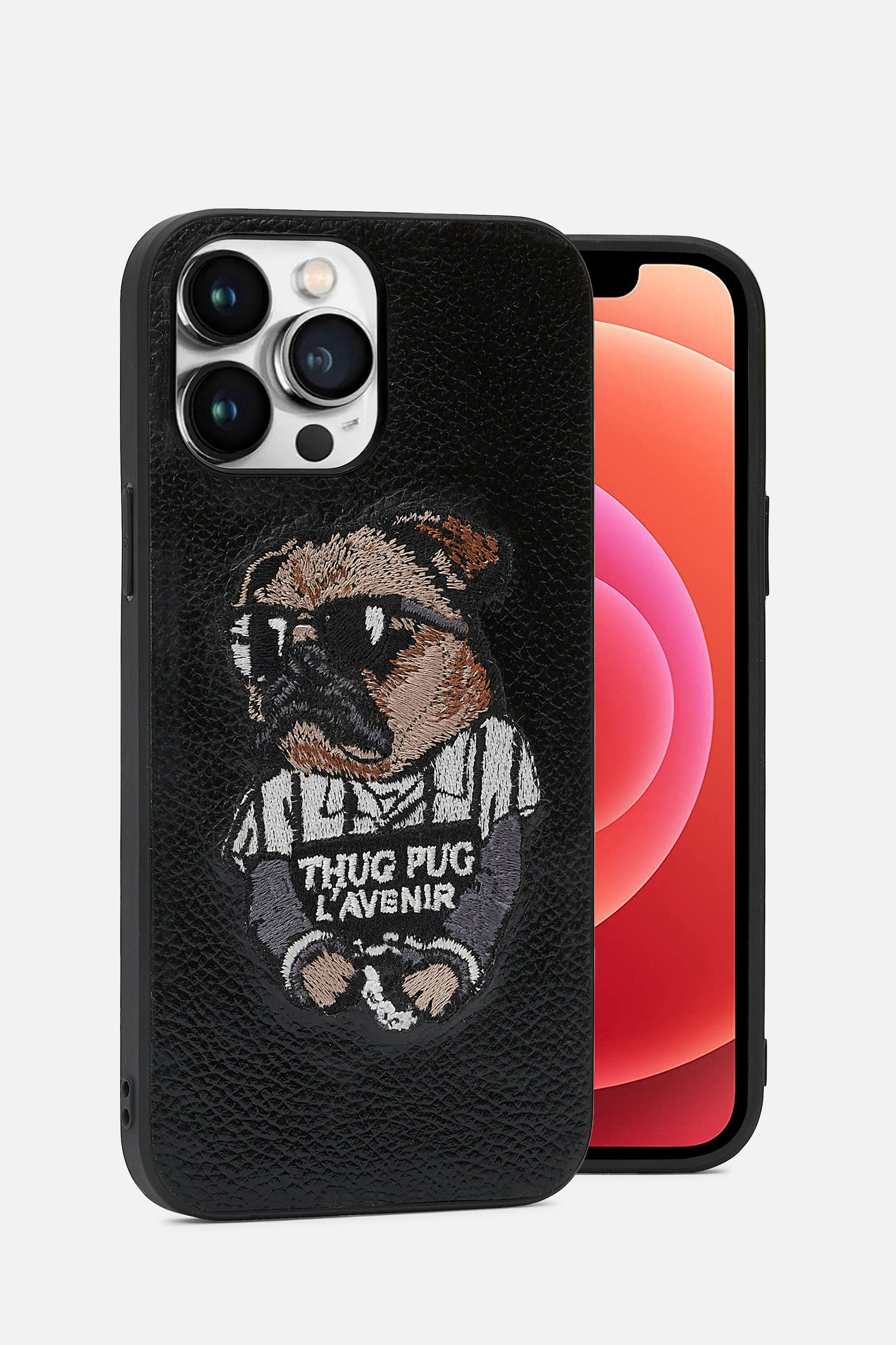 iPhone Case - Thug Pug Version- Black